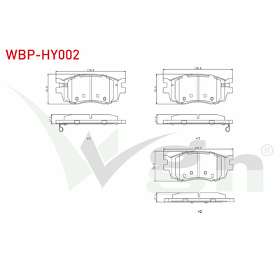 Fren Disk Balata Ön Hyundai Accent Era (MC)(2006->)  WGN WBP-HY002