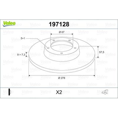 Fren Disk Ayna Arka Sağ ve Sol VALEO 197128