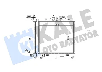 Su Radyatörü  KALE 370100  5001848515 5001848517 500185652 2531007000 25310-07000 2531007010 25310-07010 2531007011