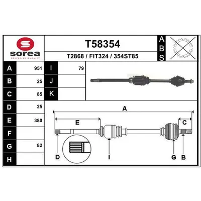Aks Komple Ön Sağ Lancia Ypsilon (101)(09.2003->2012)  MOTORTEC TMP0364