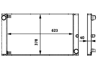 Su Radyatörü  MAHLE CR 579 000P  2015004103 201 500 41 03 2015004203 201 500 42 03 2015002003 A2015004103 A2015004203 17117792832 7792832 7 792 832