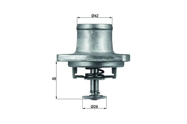 Termostat 80 °C  Mercedes SL Roadster (BM 129)(04.1993->)  MAHLE TI 48 80D