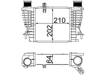Turbo Radyatörü  MAHLE CI 264 000S  8200471888 144619U20A 14461EM00A 8200471884 82 00 471 884 8200471885 82 00 471 885 82 00 471 888 8200170504 8200297423