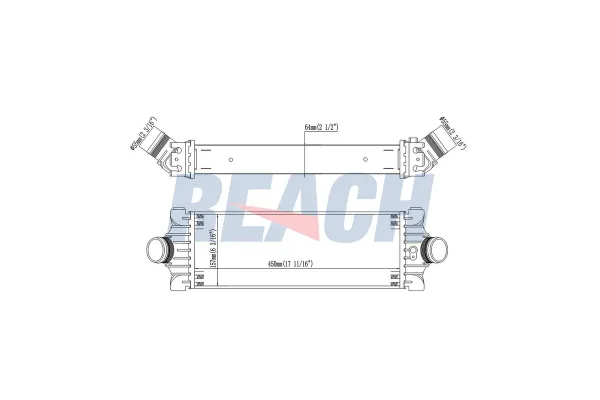 Turbo Radyatörü  Ford Transit Kamyonet (TT9)(2006->)  MAHLE CI 681 000P