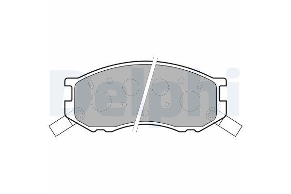 Fren Disk Balata Ön Toyota Previa (TCR10/11)(1990->)  DELPHI LP1461