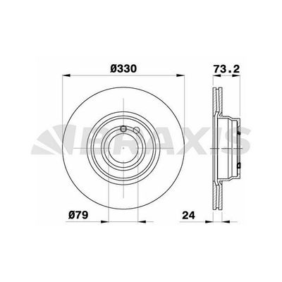 Fren Disk Ayna Ön Sağ ve Sol BMW 3 Serisi Touring (F31)(2012->)  BRAXIS AE0708
