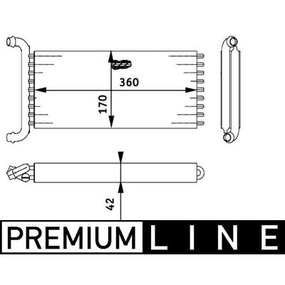 Kalorifer Radyatörü  Mercedes Viano (639)(09.2010->)  MAHLE AH 113 000P