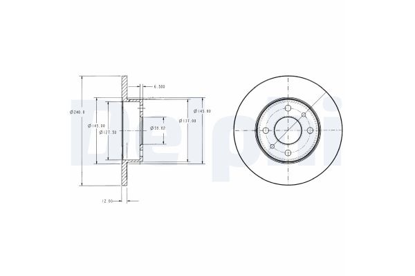 Fren Disk Ayna Ön Sağ ve Sol DELPHI BG2313
