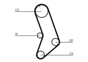 Triger Kayışı  CONTINENTAL CT647  7701348801 7700618657 4176840 4420507 81616 081616 7700663550