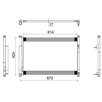 Klima Radyatörü  Suzuki Grand Vitara (JB/JT)(2005->)  MAHLE AC 490 000S