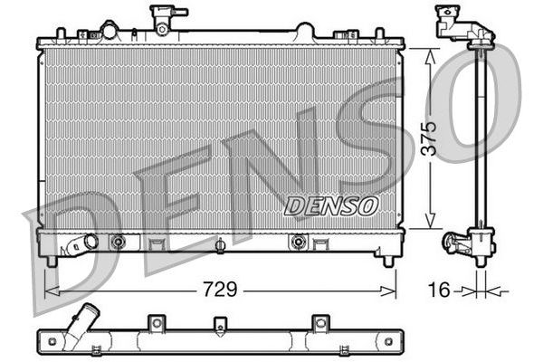 Su Radyatörü  DENSO DRM44022