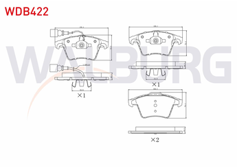 Fren Disk Balata Ön WALBURG WDB422  