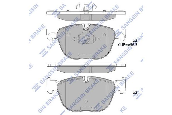 Fren Disk Balata Ön BMW X6 M Serisi (E71)(2009->)  SANGSIN SP2172