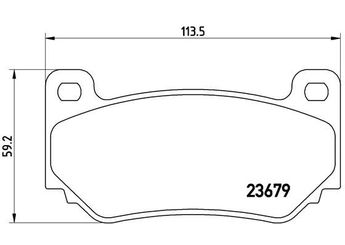 Fren Disk Balata Ön BREMBO P 52 018  SFP000310 CP760010 SFP000170 SFP000311