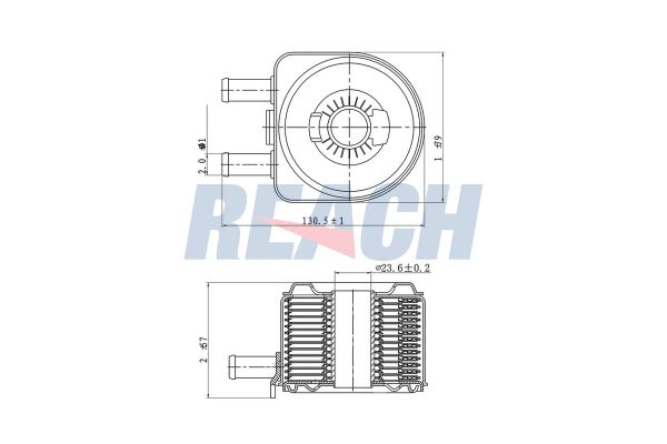 Motor Yağ Soğutucu  Citroen Jumpy (11.2003->)  FROW 266.1540.002