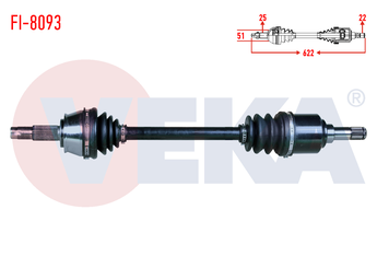Aks Komple Ön Sol VEKA FI-8093  46307765