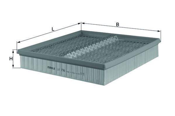 Hava Filtresi  Mercedes S -Serisi Sedan (BM 140)(10.1990->)  MAHLE LX 736