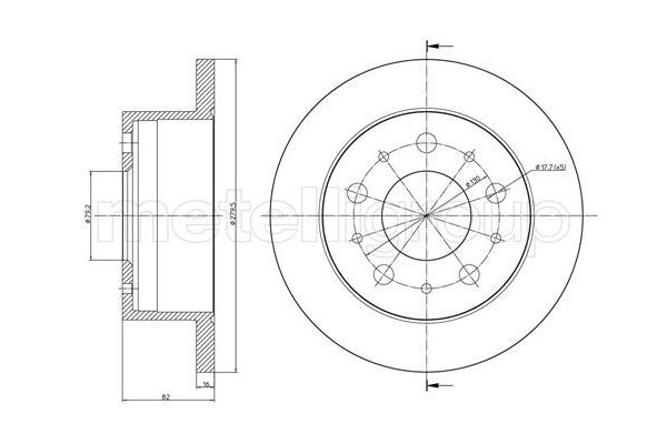 Fren Disk Ayna Arka Sağ ve Sol Fiat Ducato JTD Kamyonet Çift Kabin (03.1994->)  PSA ORJINAL 2307.32