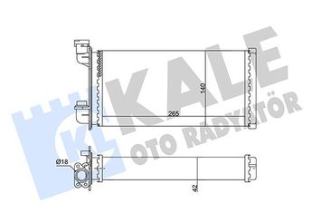 Kalorifer Radyatörü  KALE 352040  64118391362 1373772 1.373.772 64111373772 6411.1.373.772 6411.8.391.362 8391362 8.391.362