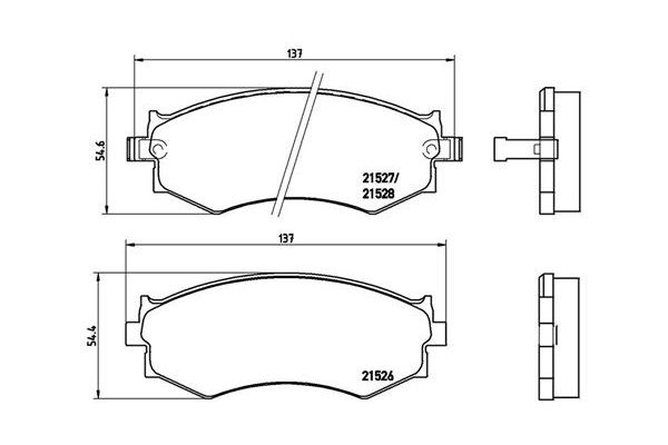 Fren Disk Balata Ön Nissan 200 SX (S13)(09.1988->)  MAGNETI MARELLI 363700430002