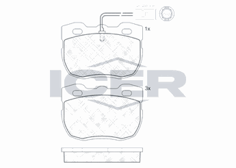 Fren Disk Balata Ön AYD 60524A  RTC6590 RTC6592 RTC6781 SFP500160 SFP500180 STC1273 STC1673 STC8571 STC8572 STC9149 STC9150 STC9190 STC9191
