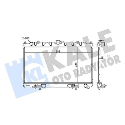 Su Radyatörü  Nissan Maxima QX (CA33)(01.2000->)  KALE 342045