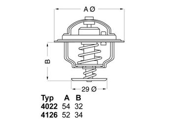 Termostat  WAHLER 4022.82D1  7615234 761 5234 7540318 754 0318 7656567 765 6567