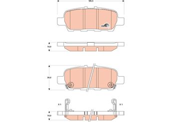 Fren Disk Balata Arka AYD 60476A  D40604BA0B D40609HM0B D4M609N00B D40601GZ0C D4060-1GZ0C D4M60-9N00B- D40603WU0AC158 D4060-4BA0B D4060-9HM0B