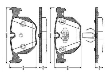 Fren Disk Balata Arka BOSCH 0 986 TB2 206  34216761285 34216753850 34 21 6 753 850 34216758870 34 21 6 758 870 34 21 6 761 285