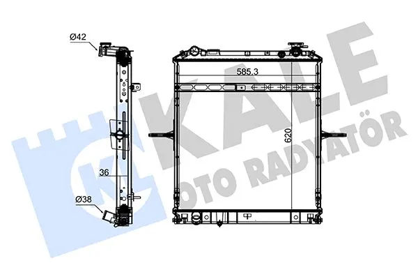 Su Radyatörü  Nissan Juke (F16)(09.2019->)  KALE 240100