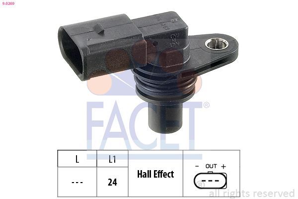 Eksantrik Devir Sensörü  Volkswagen Touareg (7L6)(12.2006->2010)  FACET 9.0269