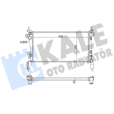 Su Radyatörü  BMW 1 M Serisi Coupe (E82)(2011->)  KALE 363650