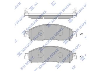 Fren Disk Balata Ön SANGSIN SP4080  D1MFM4KJ1J D10604JA0A D10604KH0C D10604KJ1A D1M604JA0A