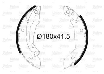 Fren Pabuçlu Balata Arka VALEO 562033  424125 4241-25 424171 4241-71 4241E6 4241-E6 7701202288 7701202898 7701202899 7701204216 7701349648