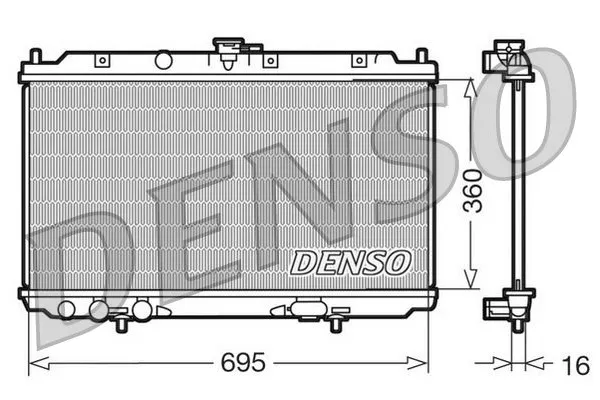 Su Radyatörü  DENSO DRM46012