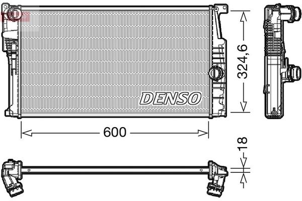 Su Radyatörü  BMW 3 Serisi Touring (F31)(2012->)  DENSO DRM05017