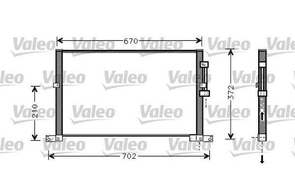 Klima Radyatörü  Jaguar X-Type (06.2001->)  VALEO 818023