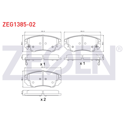 Fren Disk Balata Ön Opel Insignia A (2008->)  ZEGEN ZEG1385-02