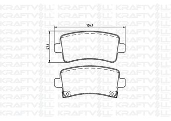 Fren Disk Balata Arka KRAFTVOLL 07010050  