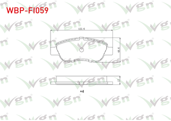 Fren Disk Balata Ön WGN WBP-FI059  