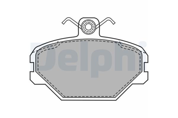 Fren Disk Balata Ön Fiat Uno (146)(08.1983->)  DELPHI LP1444