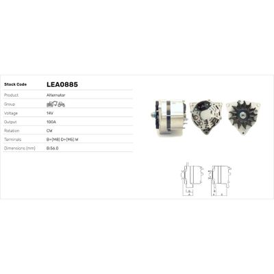 Alternatör  LUCAS ELEKTRIK LEA0885