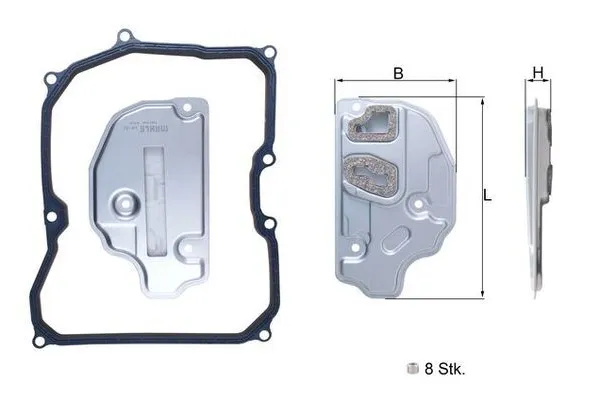 Şanzıman Yağ Filtresi  Audi A3 Sportback (8PA)(09.2004->)  MAHLE HX 150KIT