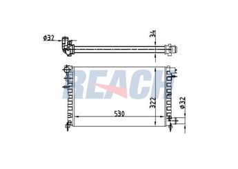 Su Radyatörü  PSA ORJINAL 133092  133092 1301VT 1301VV 1301VW 1301VX 1301VY 1331NQ 1331T3