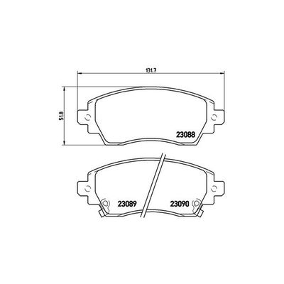 Fren Disk Balata Ön Toyota Corolla (E11)(2000->)  MAGNETI MARELLI 363700483042