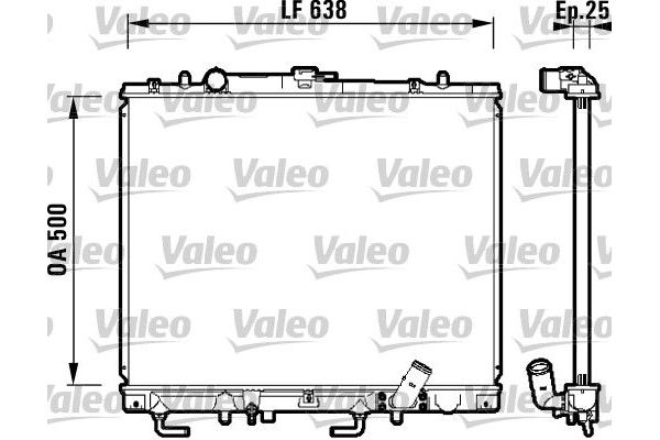 Su Radyatörü  Mitsubishi Pajero Sport (K90)(1999->)  VALEO 734143