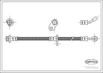 Fren Hortumu Arka Sağ CAVO C900 439A  1466SEAE00 01466SEAE00