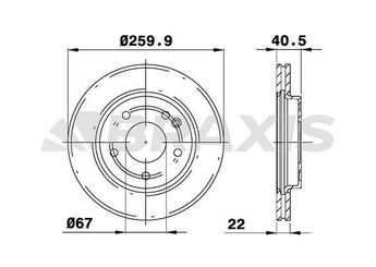 Fren Disk Ayna Ön Sağ ve Sol BRAXIS AE0088  1684210212 A1684210212