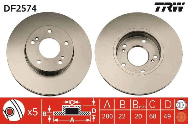 Fren Disk Ayna Ön Sağ ve Sol BRAXIS AE1159
