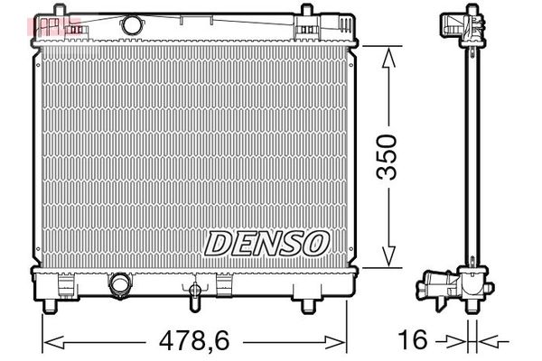 Su Radyatörü  DENSO DRM50103